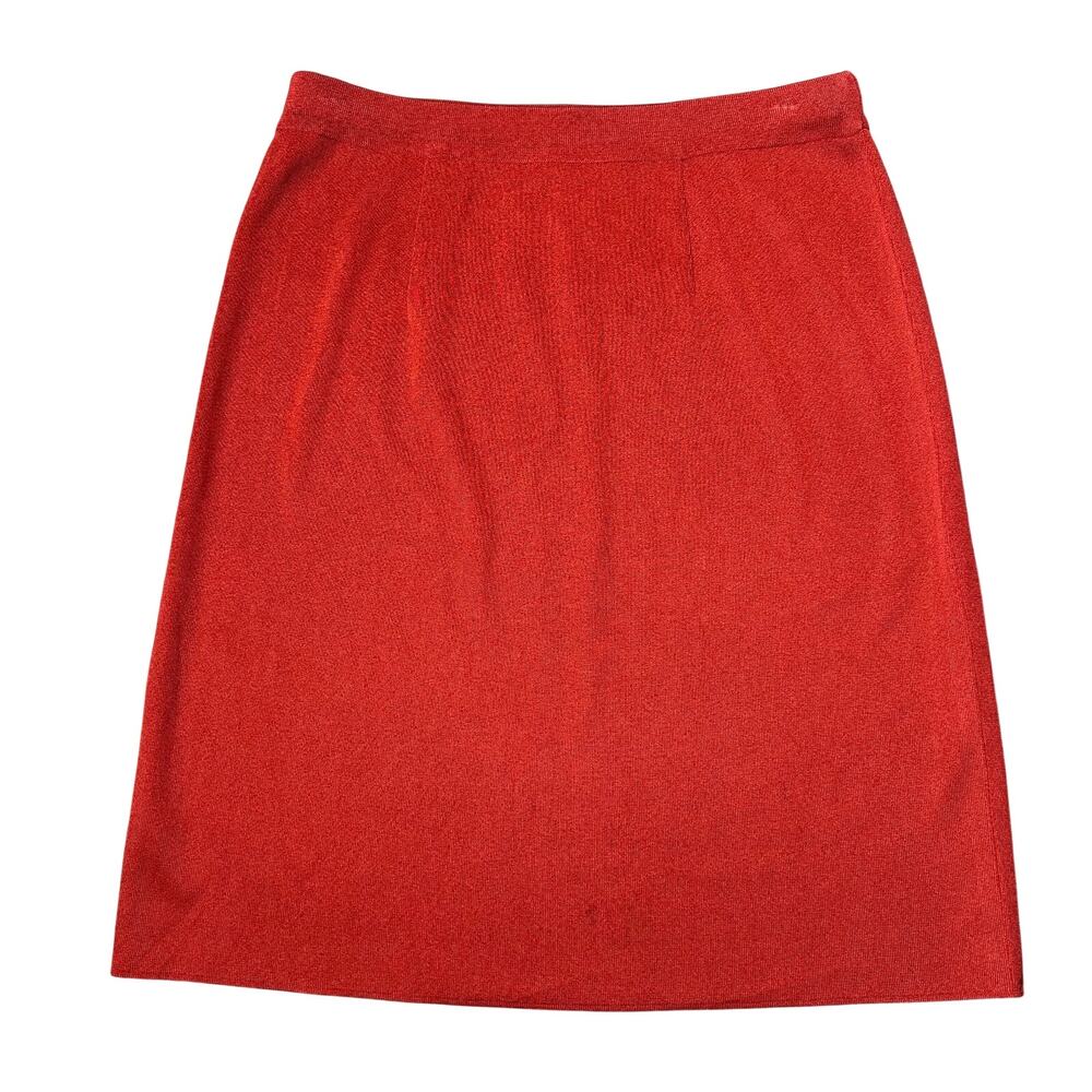 Misook Red-Orange Skirt